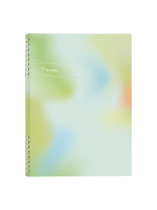 kalendarze i plannery NOTES GRADIENT TU I TERAZ B5  160 stron  SZARE LINIE