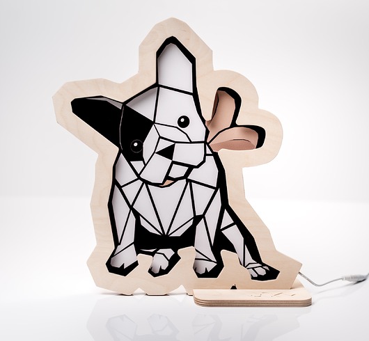 lampy do pokoju dziecka Lampka nocna Unky - BULDOG beż