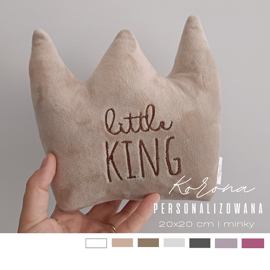 poduszki do pokoju dziecka Korona - ozdoba   prezent  kolory  haft