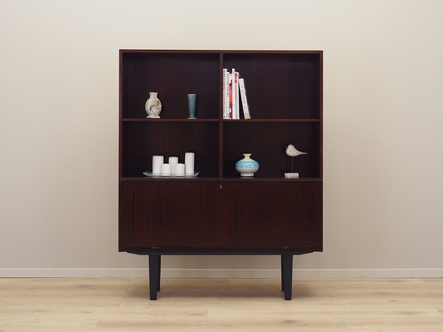 regały i półki Regał mahoniowy, duński design, lata 70, produkcja: Omann Jun