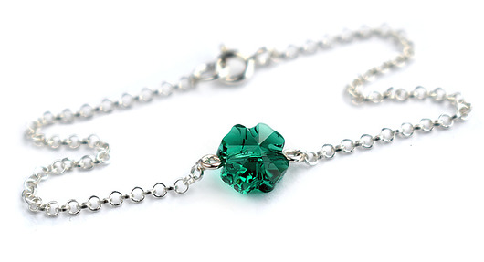 Kryształ Swarovski koniczynka - bransoletka Marisella