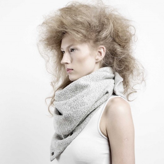 Szal Komin Tuba Etola Tweed OFFWHITE CADOaccessories