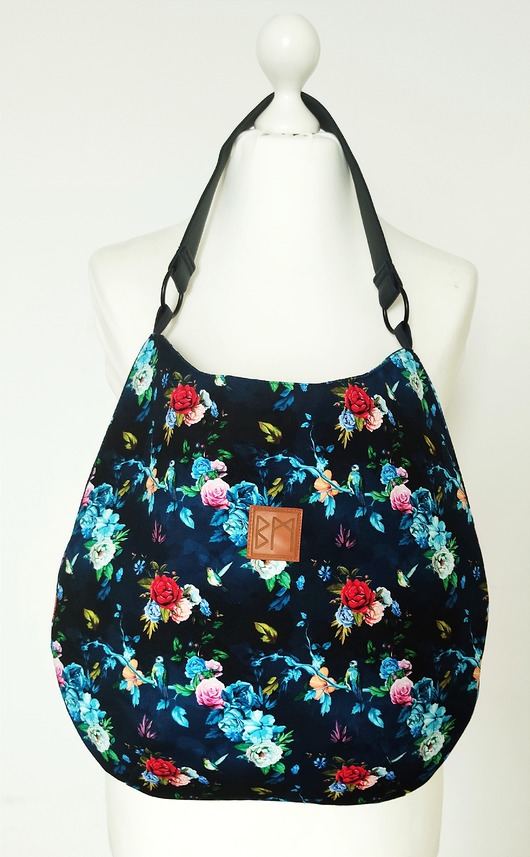 torby na ramię Kwiecista welurowa