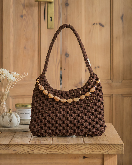 torby na ramię Makramowa torebka Soho Bag - czekolada