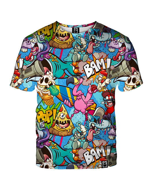 t-shirty męskie Męski T-shirt DR.CROW Cartoon