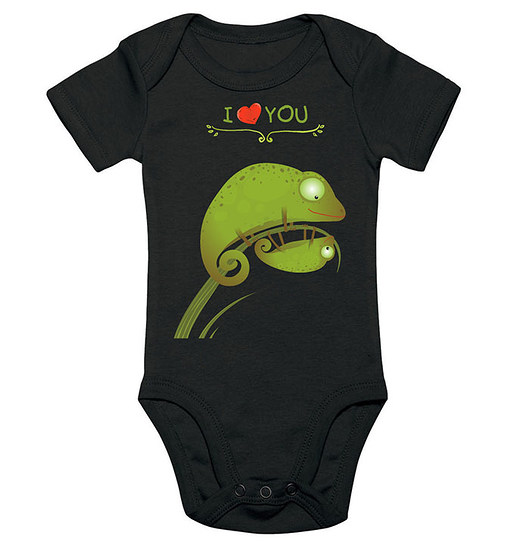 body dla dziecka. i love you - kameleony Love Life and Forest