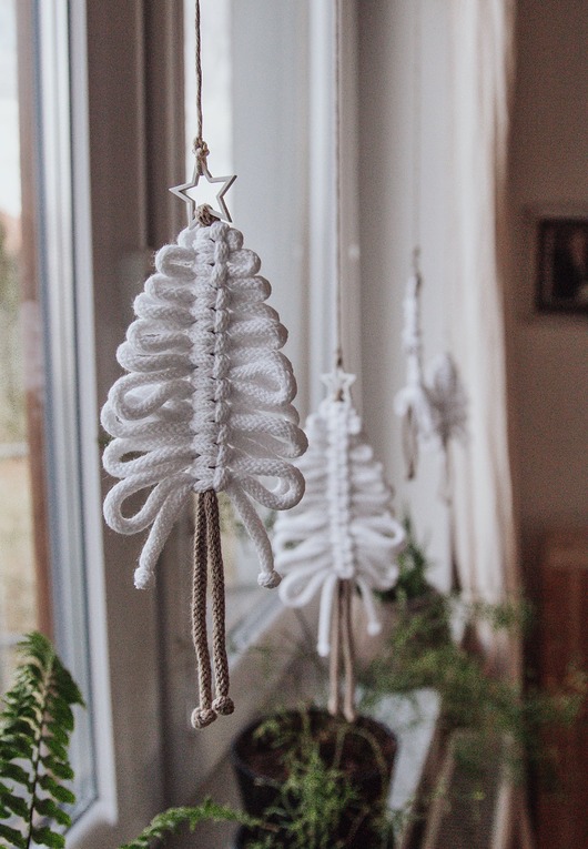 dekoracje świąteczne Dekoracja świąteczna na okno / 4 choinki  DOSTĘPNE od ręki