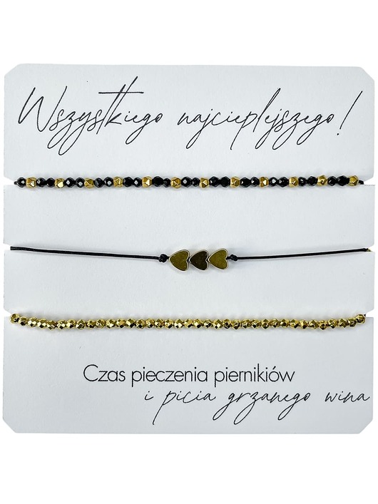 bransoletki na sznurku Bransoletki na prezent Mikołajki