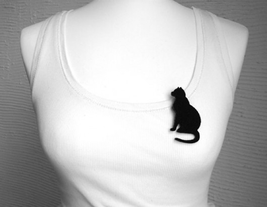 felt cat... felt label