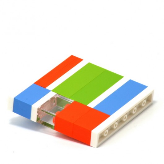Broszka Mondrian - pastelowa agabag
