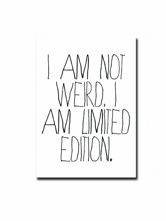 White LIMITED EDITION PostCard  MM House Design