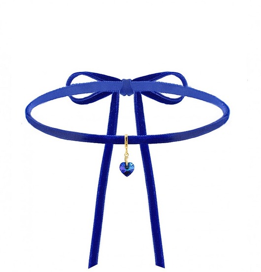AKSAMITNY CHOKER Z KRYSZTAŁEM SWAROVSKI® SREBRo Coccola JEWELLERY