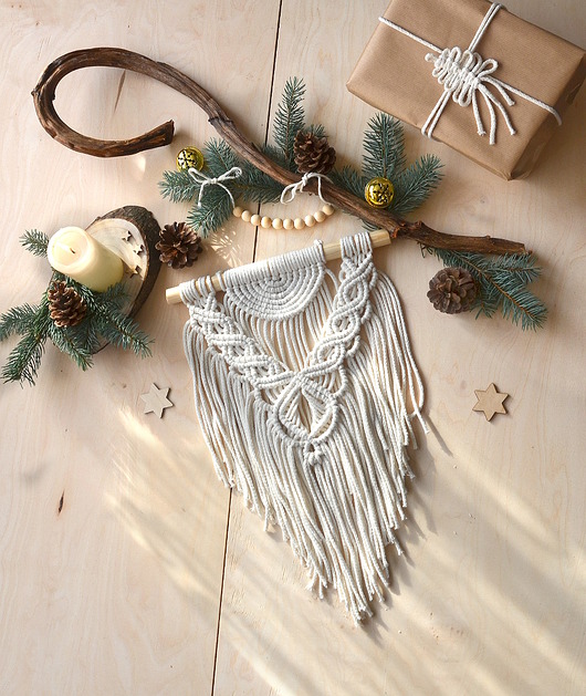 Prezent handmade makrama na ścianę "Taja" Marlena Maciąg Makrama