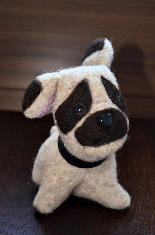  Obserwuj Hand made, Mops Piesek, szyty ręcznie, przytulmisie