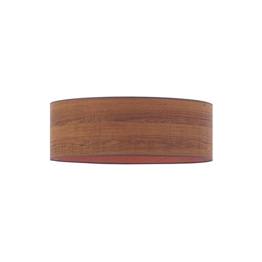 plafony Skandynawska lampa sufitowa z fornirowym kloszem DUBAJ ECO fi 50