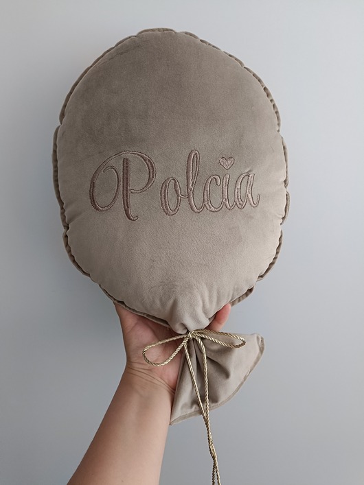 poduszki do pokoju dziecka Poduszka personalizowana - balon (kolory)
