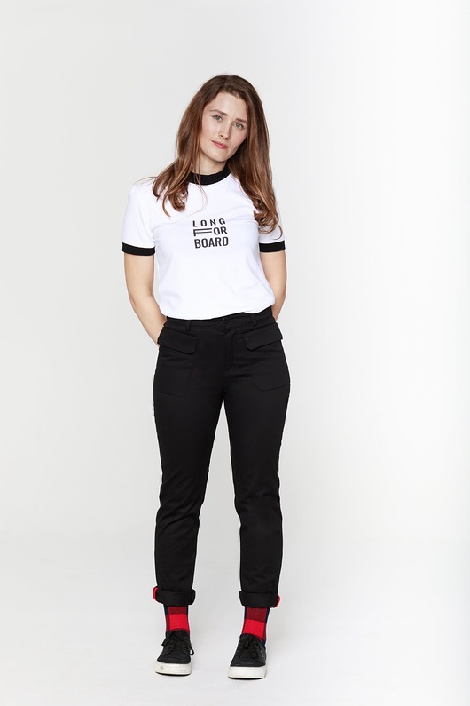 Spodnie damskie DIANA Black LONG FOR BOARD
