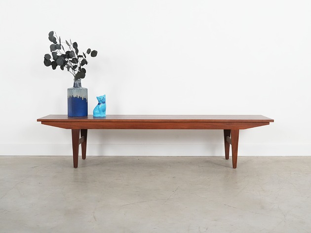 stoliki kawowe Lowboard dębowy, duński design, lata 70, produkcja: Dania