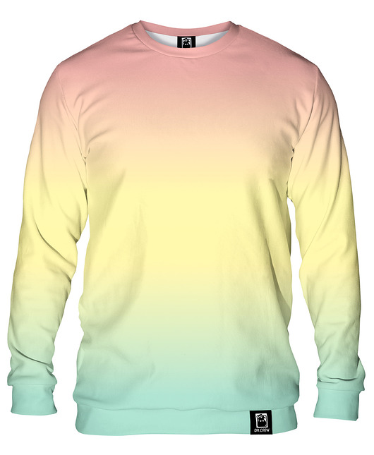 bluzy męskie Bluza Bez Kaptura Męska DR.CROW Ombre Summer