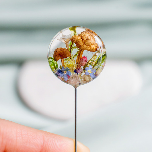 broszki Broszka z leśną kompozycją