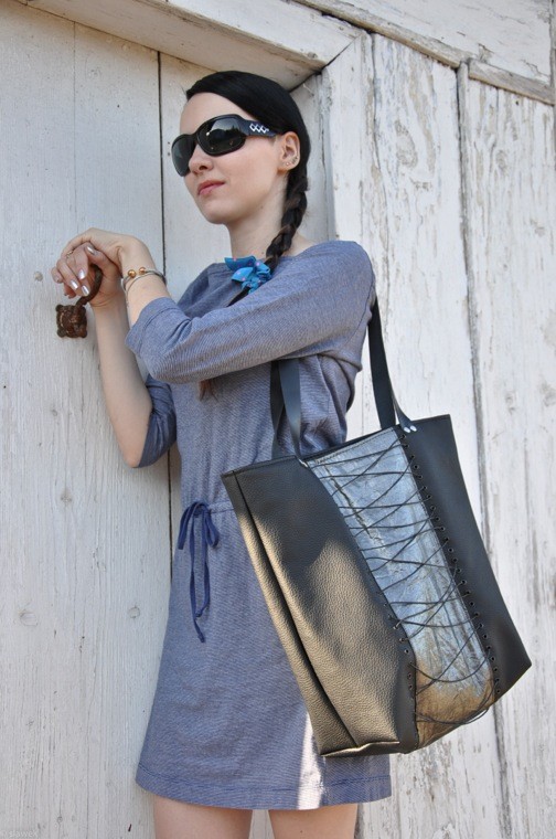 Torba hobo XL - czarna PRACOWNIA 166