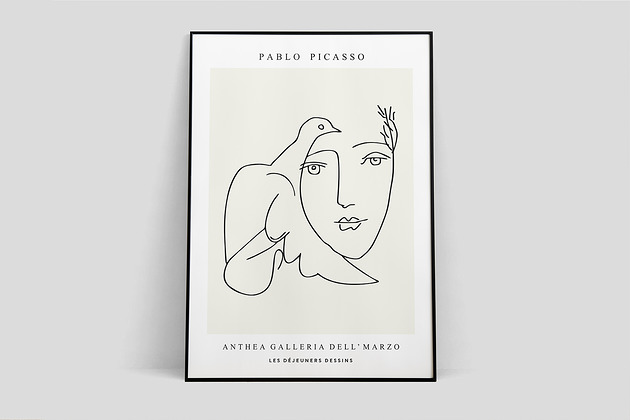 Pablo Picasso, inspiracja, plakat wystawowy Pas De LArt