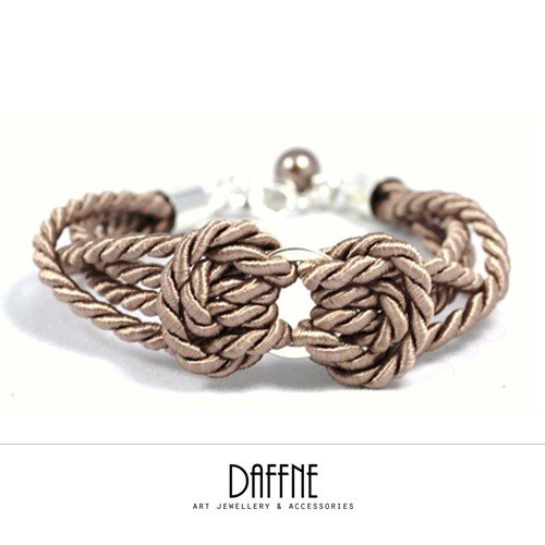 Bransoletka Brown Weave Rope LOVINA PRINTS
