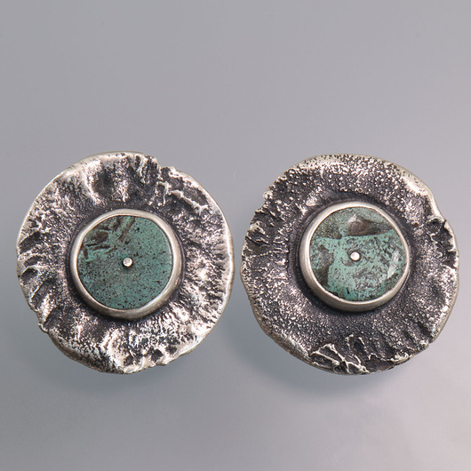 klipsy Turkusowe - klipsy