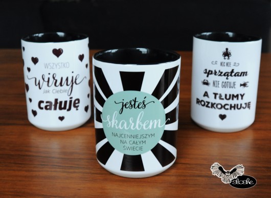 Jesteś skarbem najcenniejszym ..., kubek 450ml Sowia Aleja