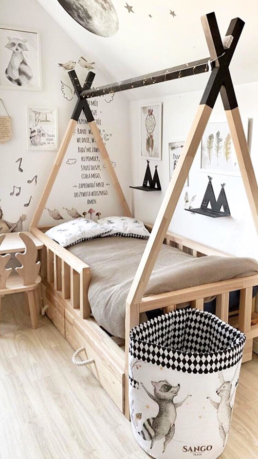 meble do pokoju dziecka metalowa półka TIPI teepee do pokoju dziecka