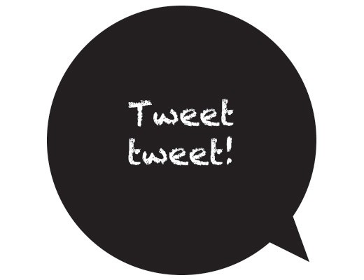 Naklejka - tablica tweet  dekornik
