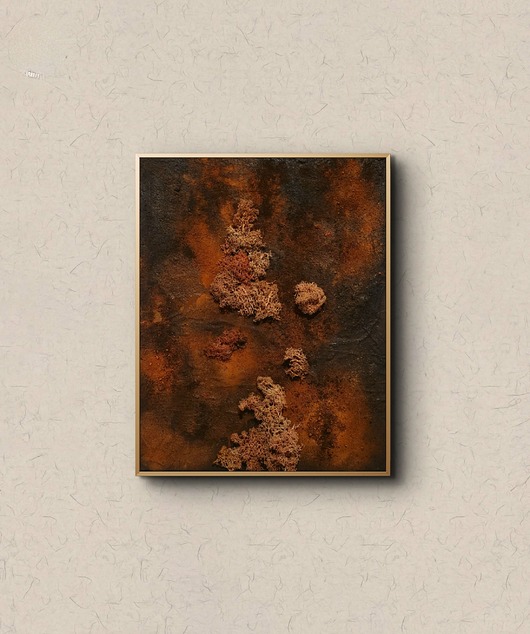 obrazy Obraz strukturalny ręcznie malowany "Rdza"