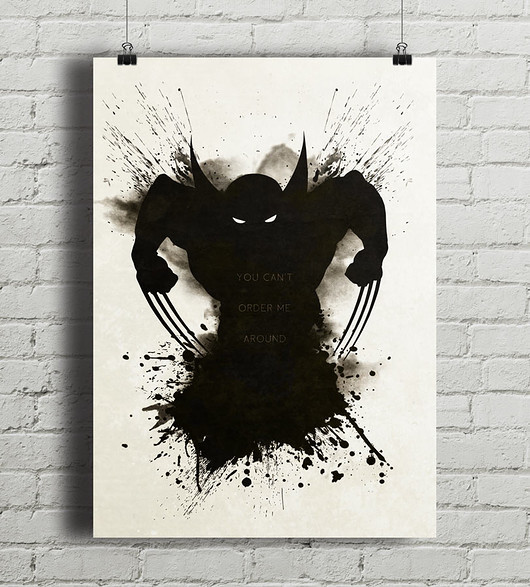 Wolverine - plakat z cytatem minimalmill
