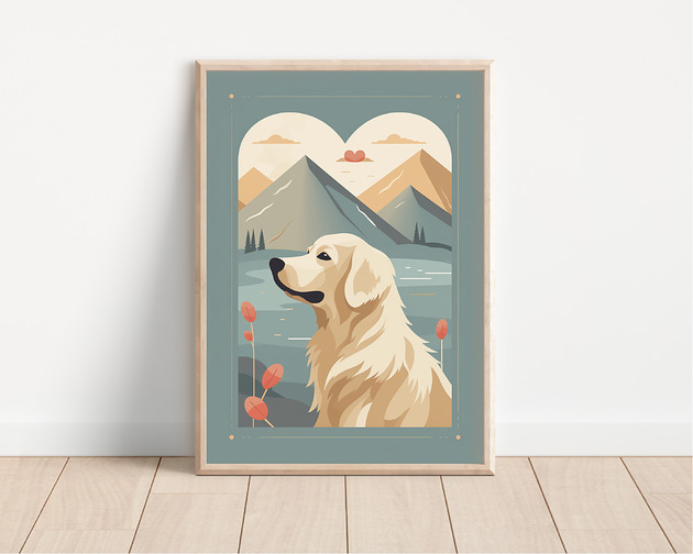plakaty Plakat golden retriever