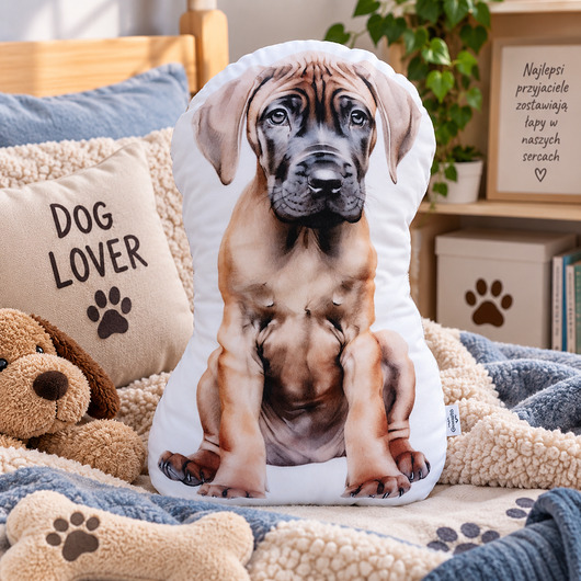 poduszki do pokoju dziecka Poduszka piesek przytulanka piesek dog niemiecki maskotka pluszowy dog niemiecki