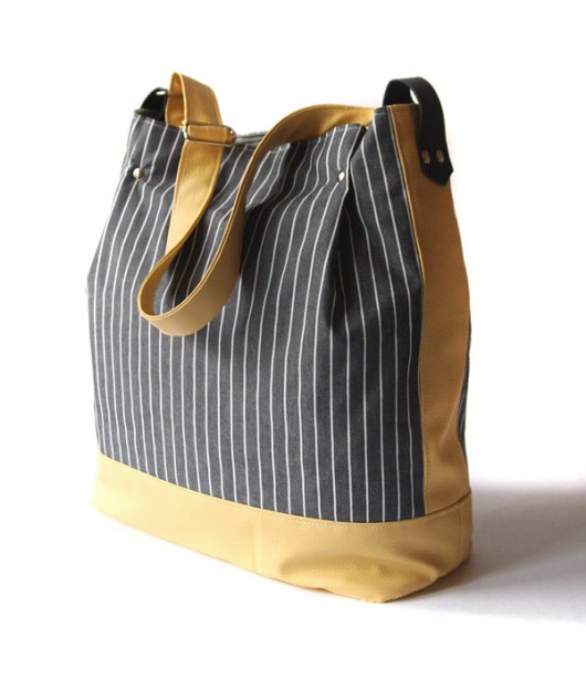 torba - grey white stripes&yellow- elfagado