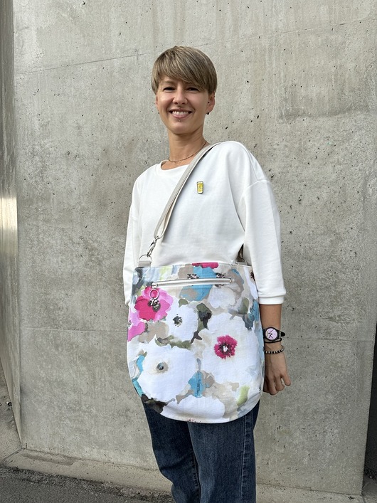 torby na ramię Marmollada -  torebka bawełniana tM na ramię polne kwiaty