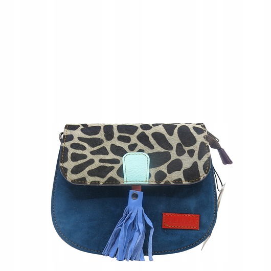 torby na ramię Torebka listonoszka zamszowa damska regulowany pasek kolorowa OLIVKA