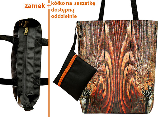FINAL SALE! Drewno torba z dodatkami AT design