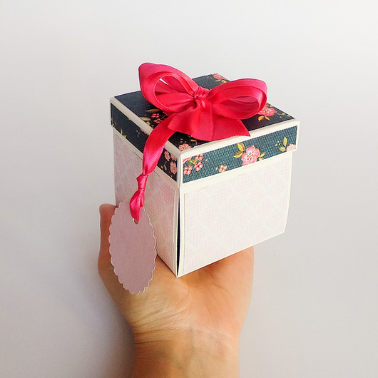 Pamiątka ślubu, exploding box, kartka Papiernik