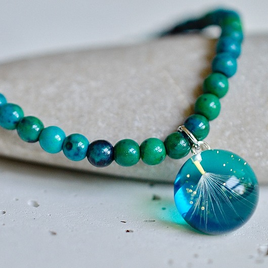 Bransoletka turkusowa hand-made Grol Jewellery