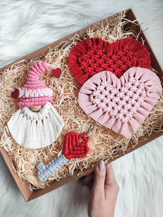 Akcesoria pozostałe Makramowy zestaw prezentowy