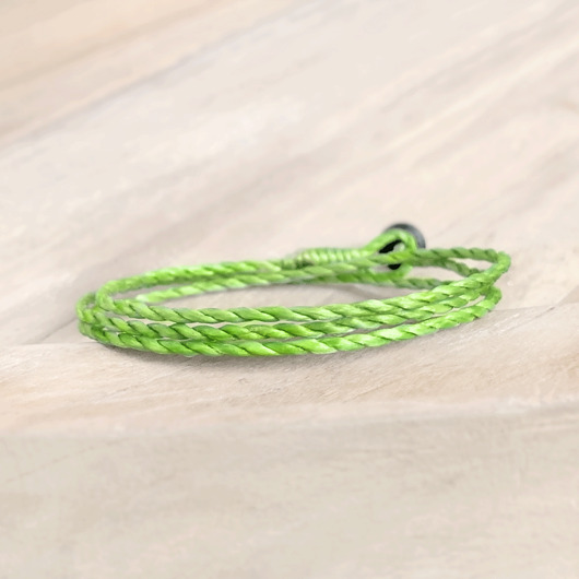 bransoletki na sznurku Simple light Green