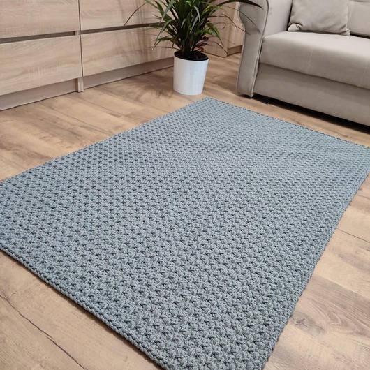 dywany Dywan prostokątny szydełkowy ze sznurka 90cmx150cm