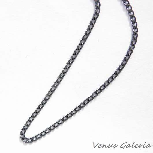 Łańcuszek ogniwkowy srebrny 45 cm grafitowy VENUS GALERIA
