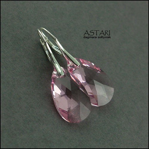 kryształ SWAROVSKI I SREBRO - ROSE Astari