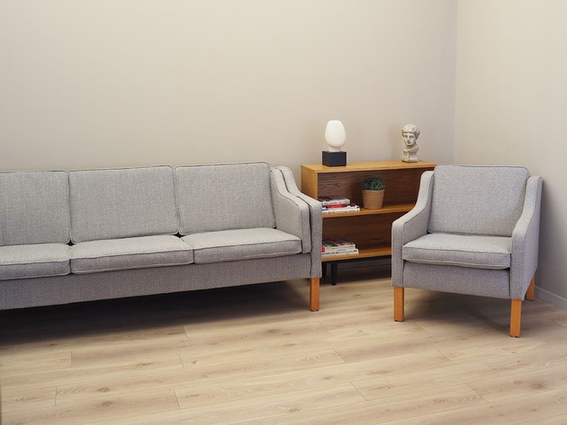 fotele Fotel bukowy, duński design, lata 70, produkcja: Dania