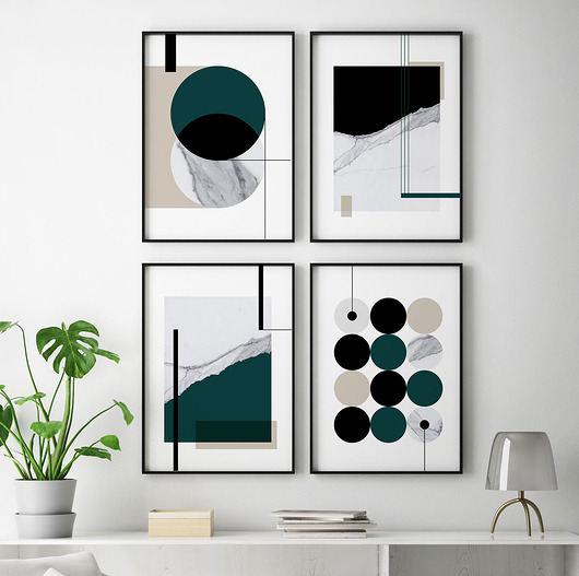 MARBLE - seria plakatów abstrakcyjnych PLAKATY GEOMETRYCZNE