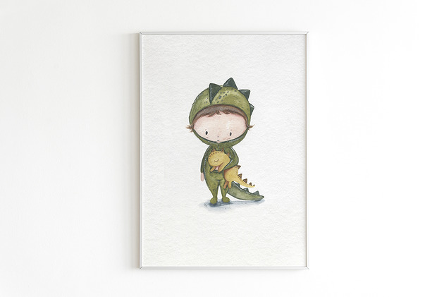 Plakat A3 "Dino Boy" Pookys world