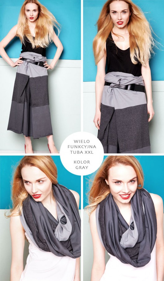 Tuba Spódnica Sukienka GRAY CADOaccessories